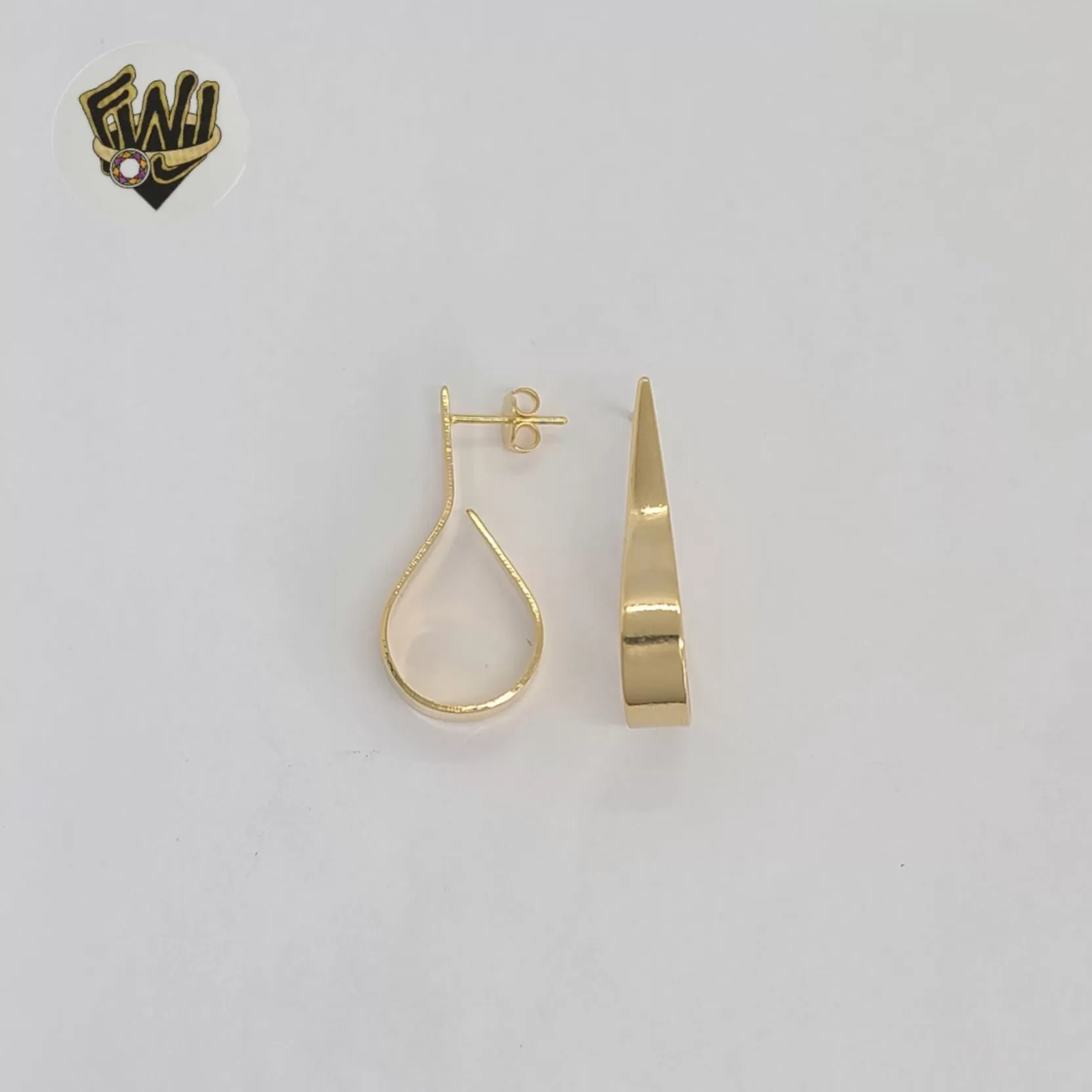 (1-2703-3) Gold Laminate - Half Plain Hoops - BGF