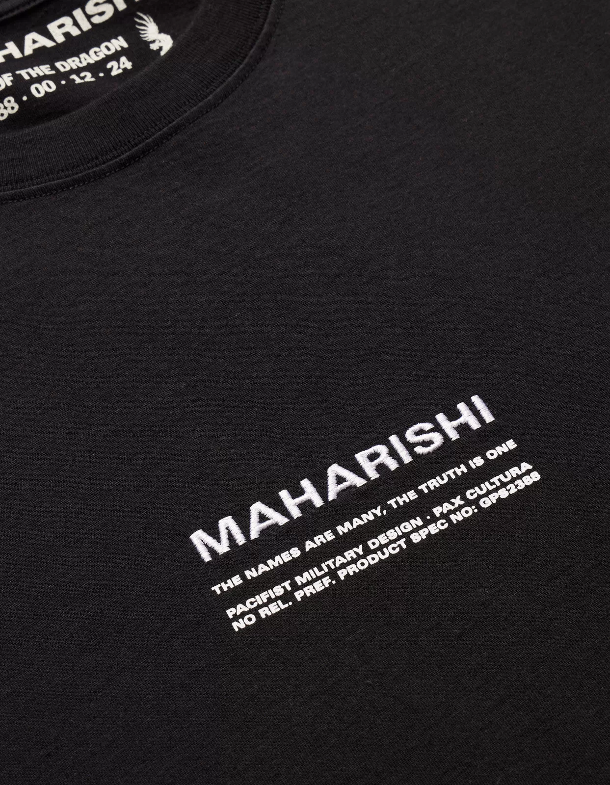 1255 Tibetan Sanskrit LS T-Shirt Black