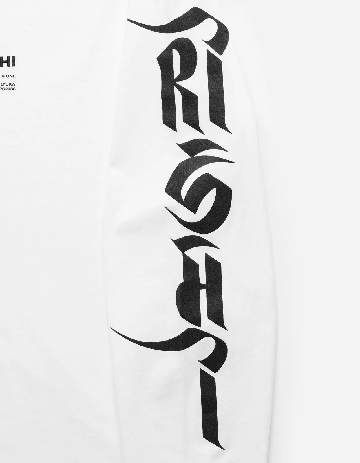 1255 Tibetan Sanskrit LS T-Shirt White