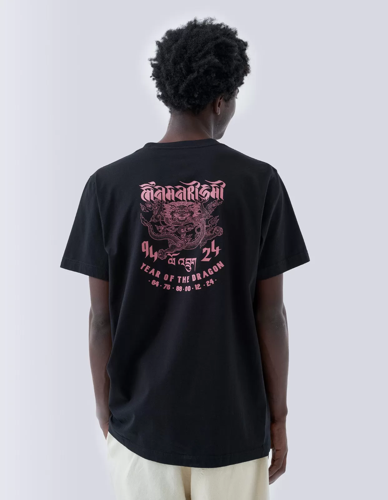 1258 Abundance Dragon Tour T-Shirt Black