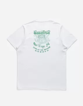 1258 Abundance Dragon Tour T-Shirt White