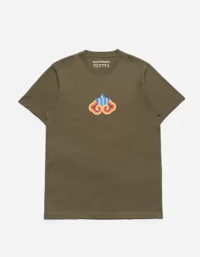 1265 Maharishi Cloud Temple T-Shirt Olive