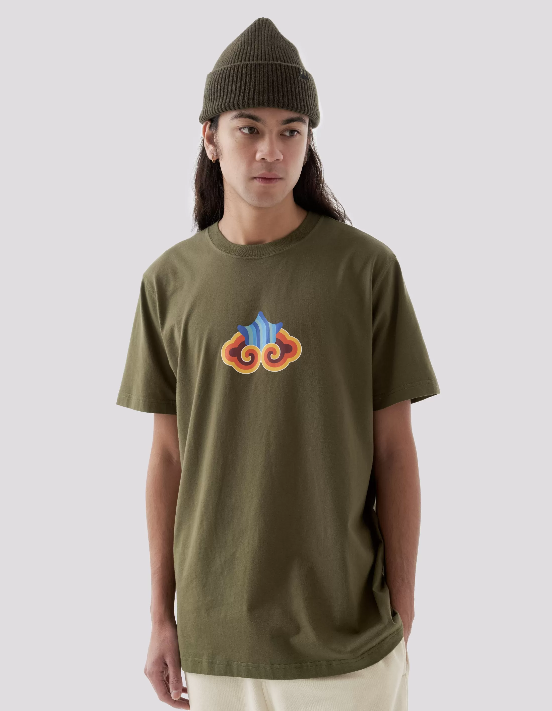 1265 Maharishi Cloud Temple T-Shirt Olive