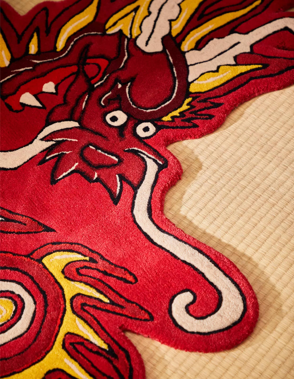 1270 Original Dragon Head Rug Red