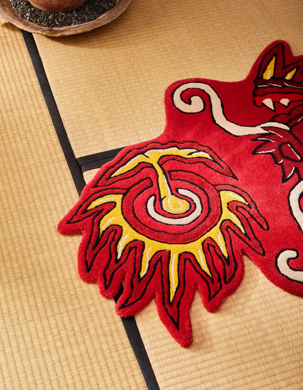 1270 Original Dragon Head Rug Red