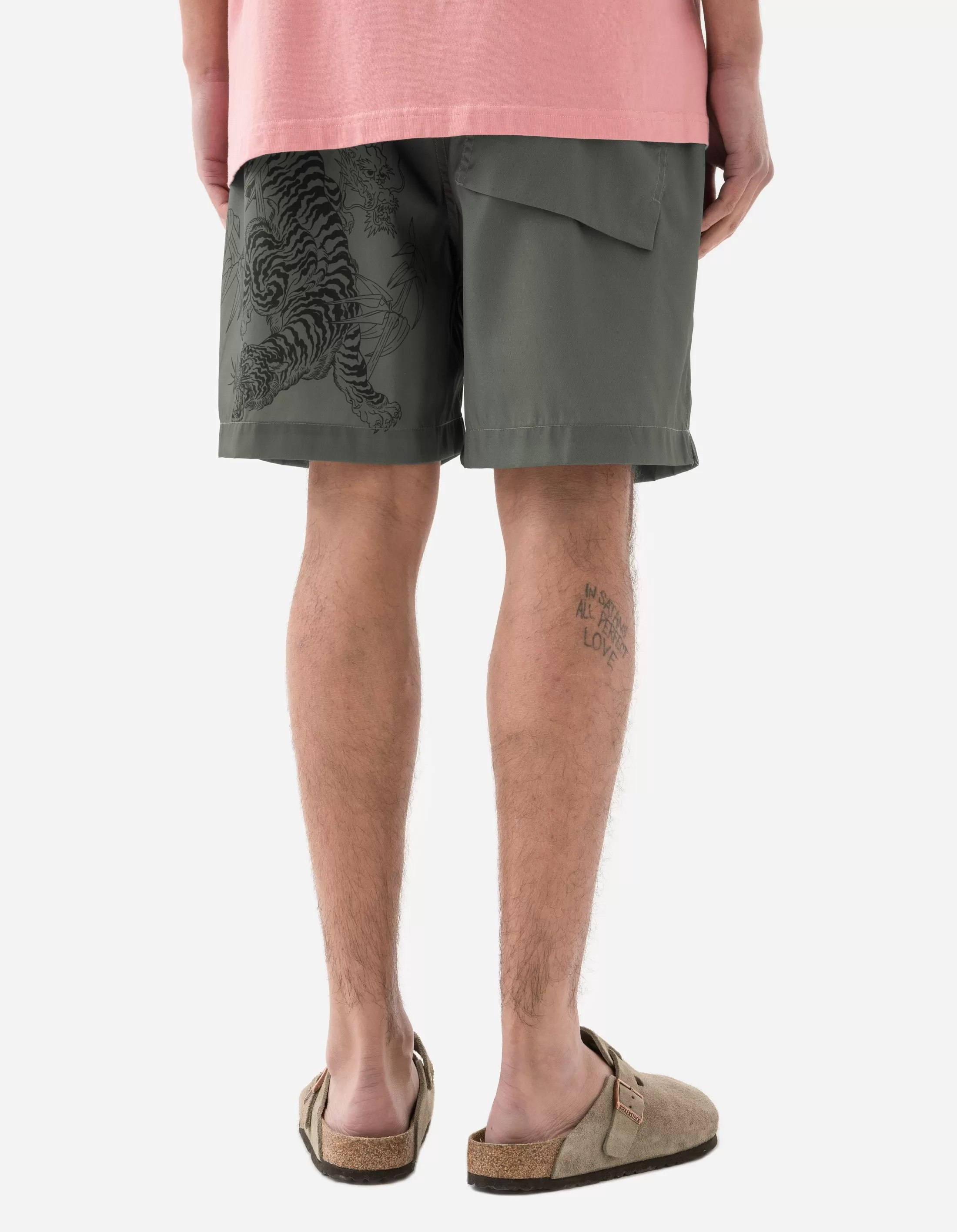 1274 Bamboo Tiger Swim Shorts Olive