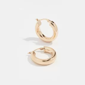 18K Gold Plated Dominique Hoop Earrings