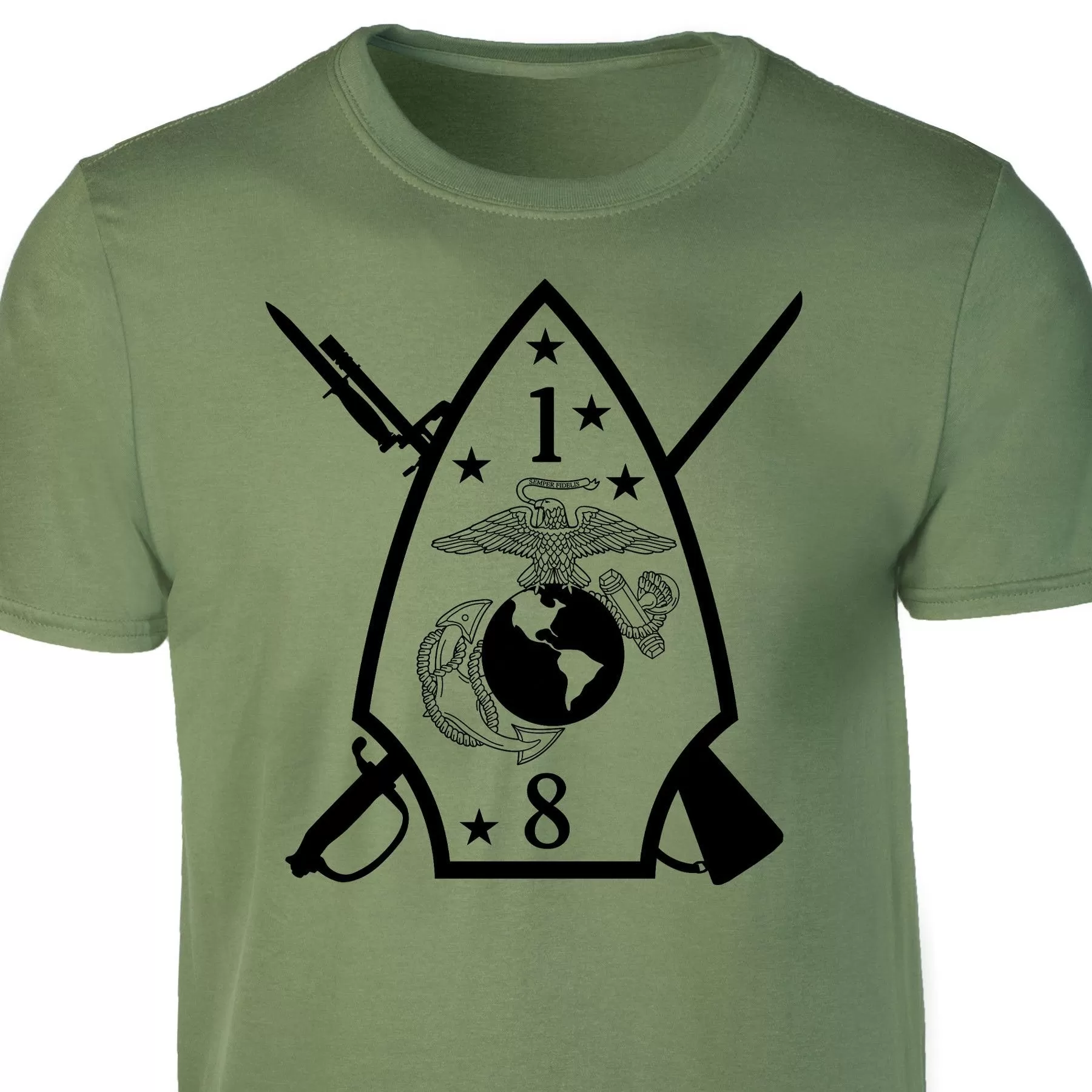 1st Battalion 8th Marines T-shirt