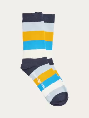 2-pack block striped socks - Total Eclipse