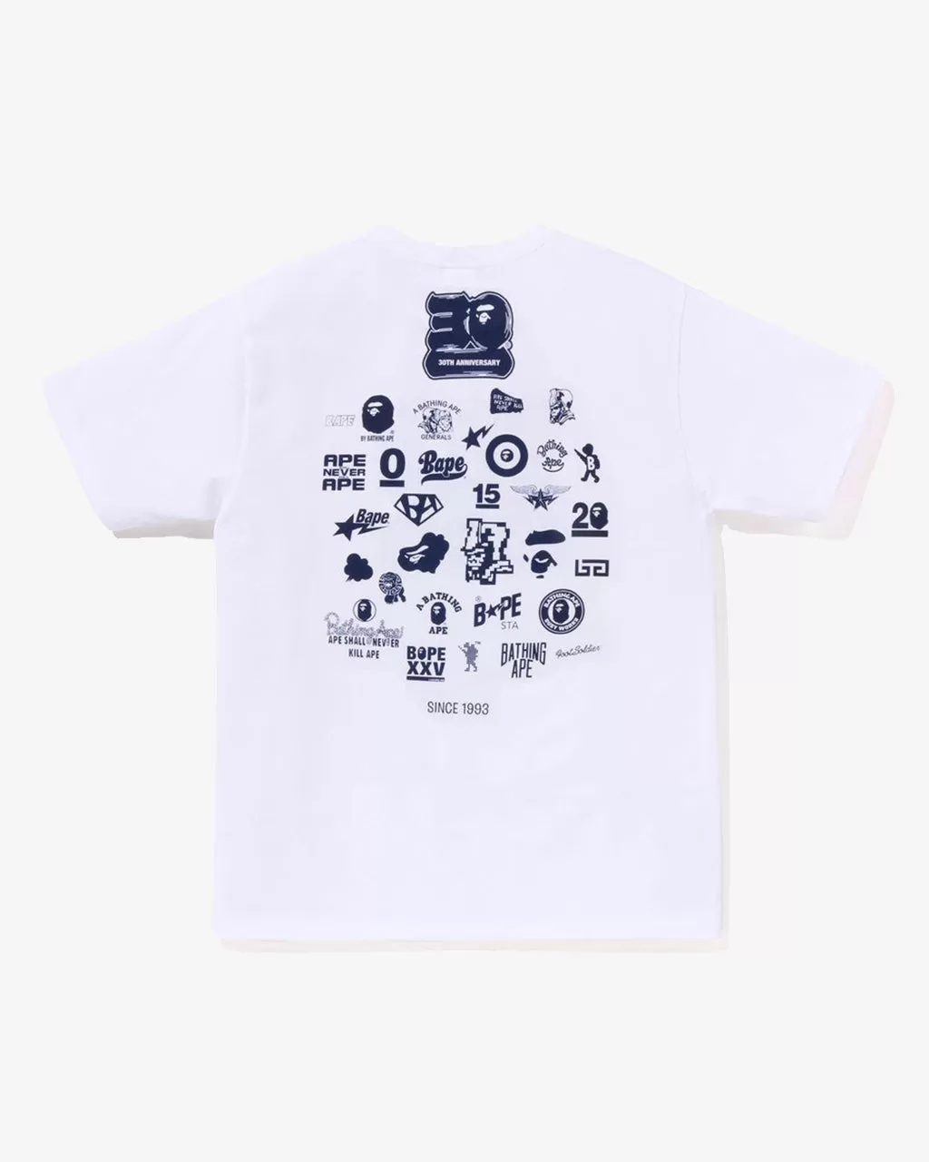 30th Anniversary Tee #2 White x Navy