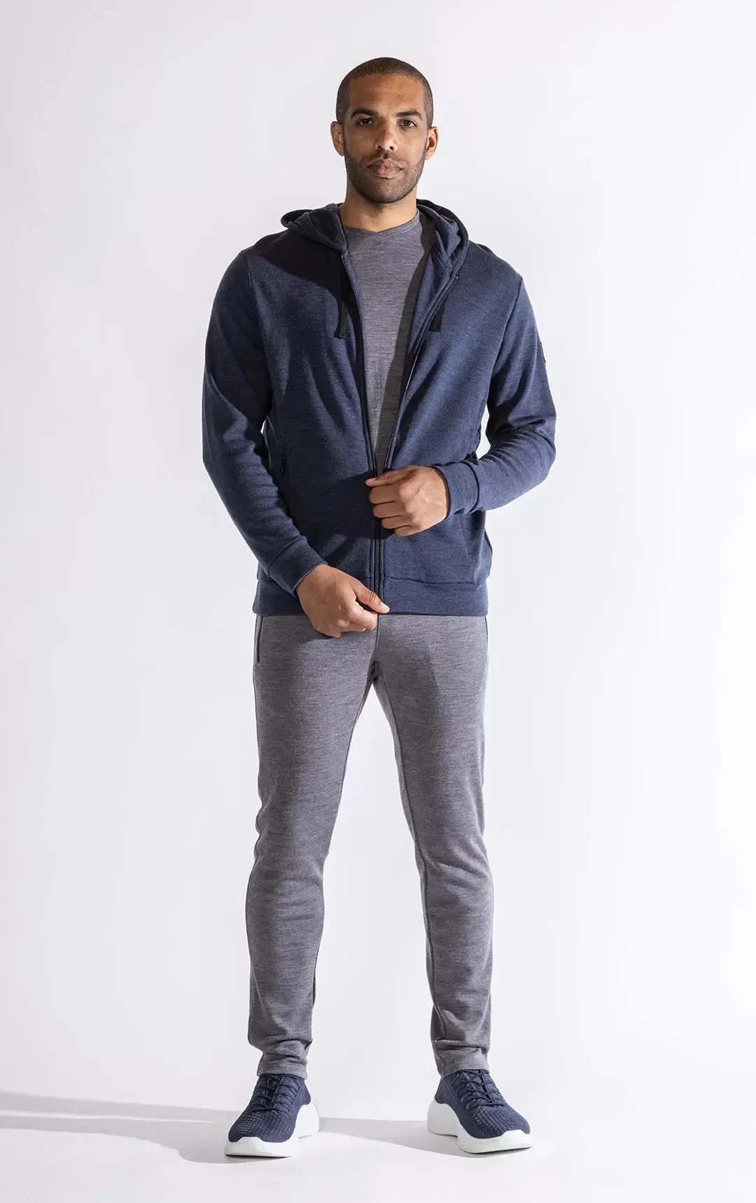 320GSM MERINO ZIPPED HOODY