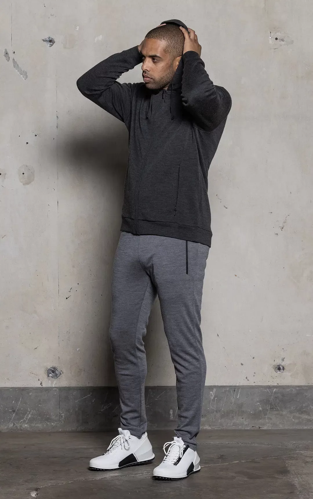 320GSM MERINO ZIPPED HOODY