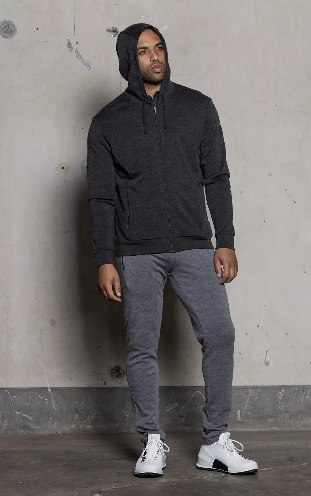 320GSM MERINO ZIPPED HOODY