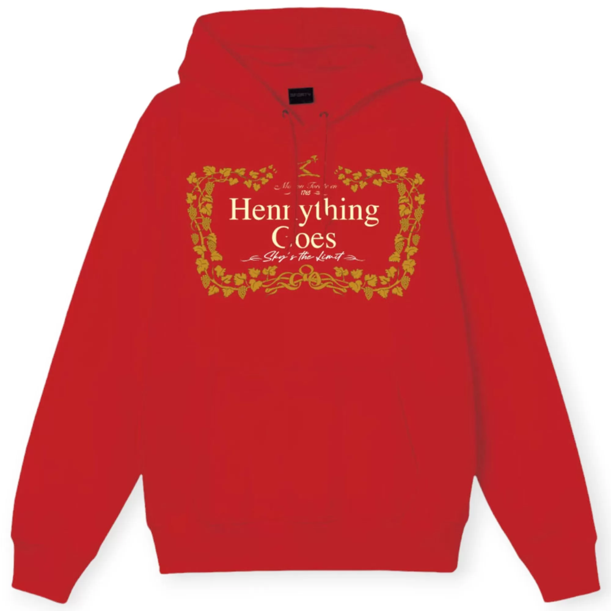 3Forty Inc Men Hennything Goes Hoody (Red)