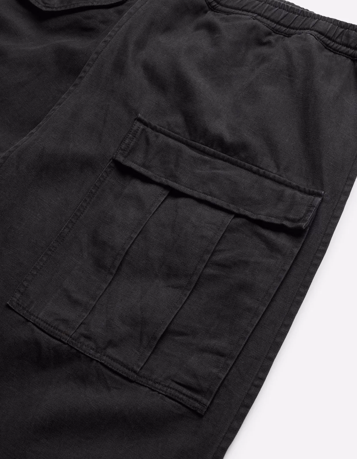 4588 Asym Cargo Hakama Pants Black