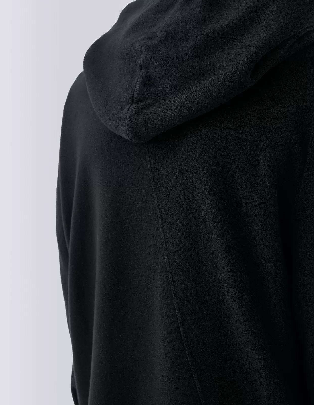 5002 Kesagiri Hemp Hooded Sweat Black BLK-108F