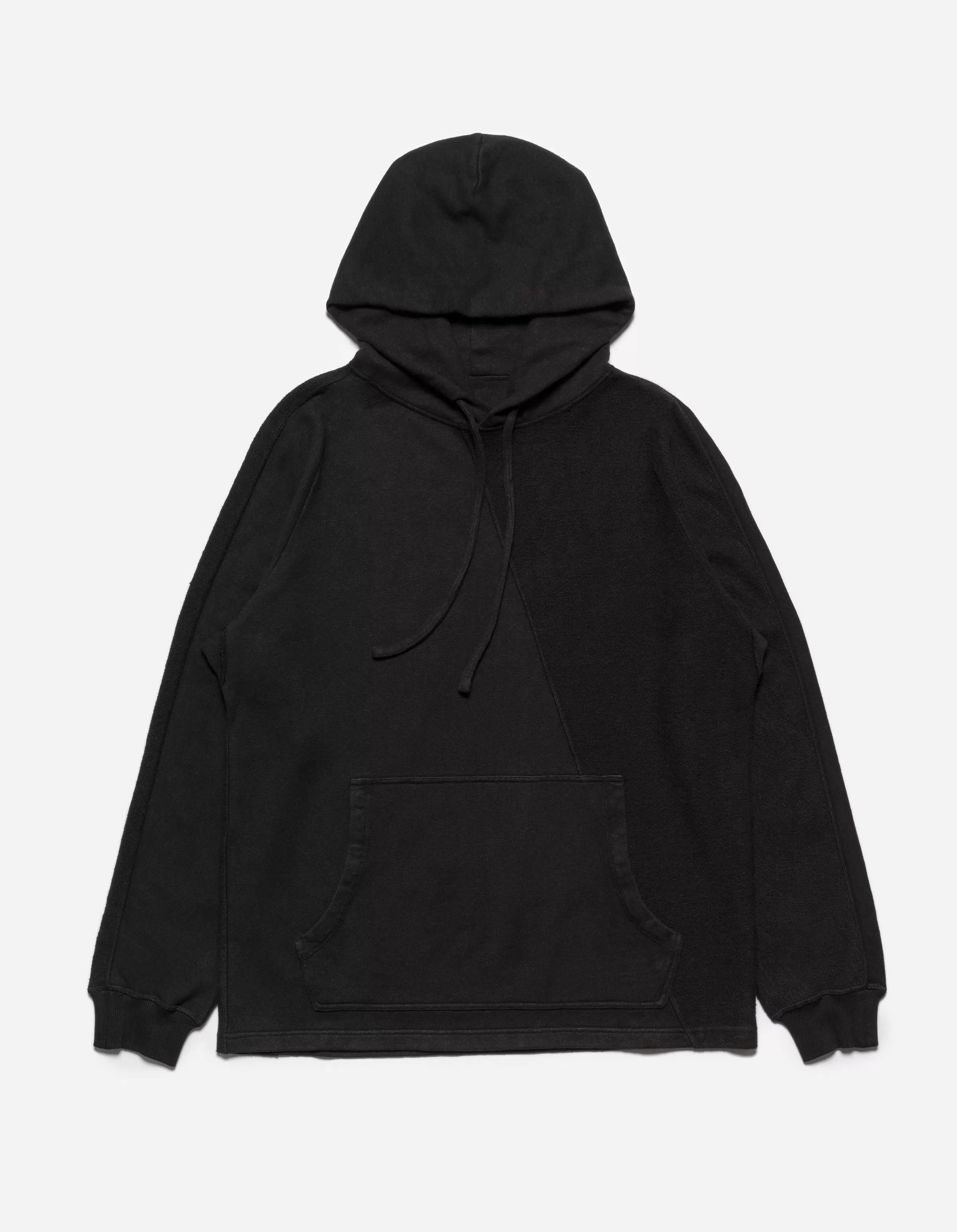 5002 Kesagiri Hemp Hooded Sweat Black BLK-108F