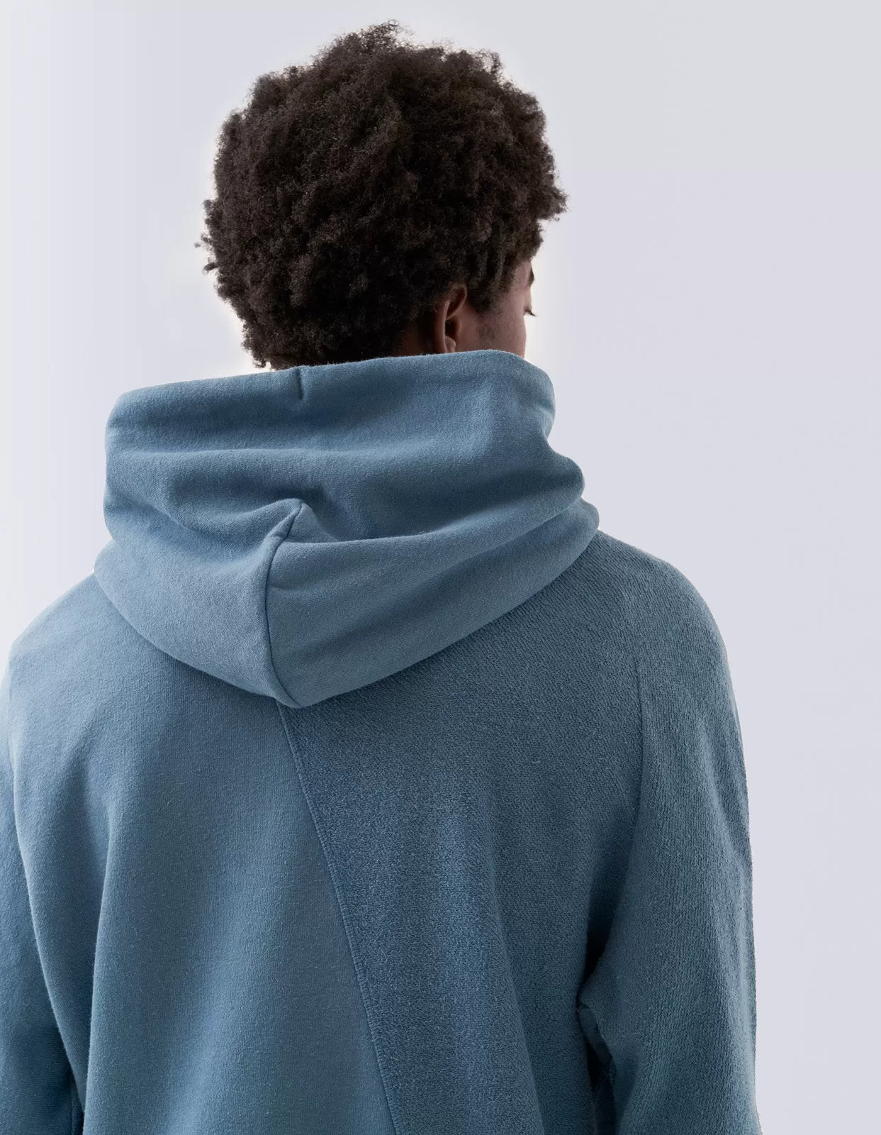 5002 Kesagiri Hemp Hooded Sweat Subdued Blue