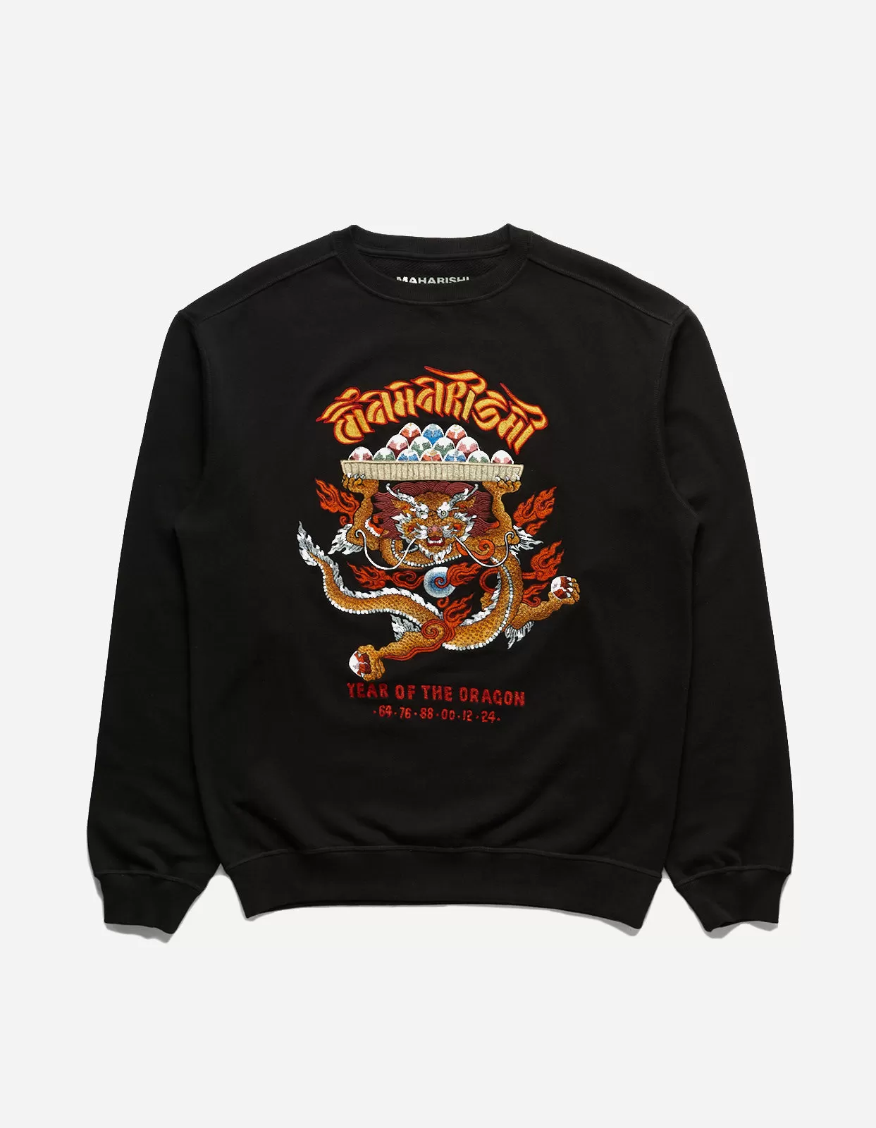 5015 Abundance Dragon Crew Sweat Black