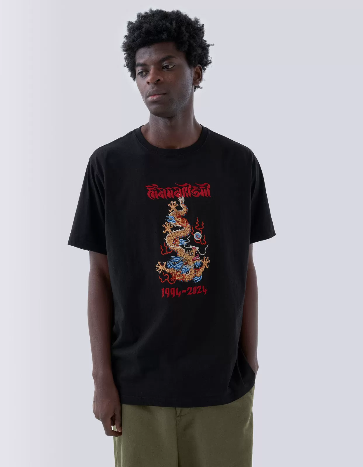 5017 Descending Dragon T-Shirt Black