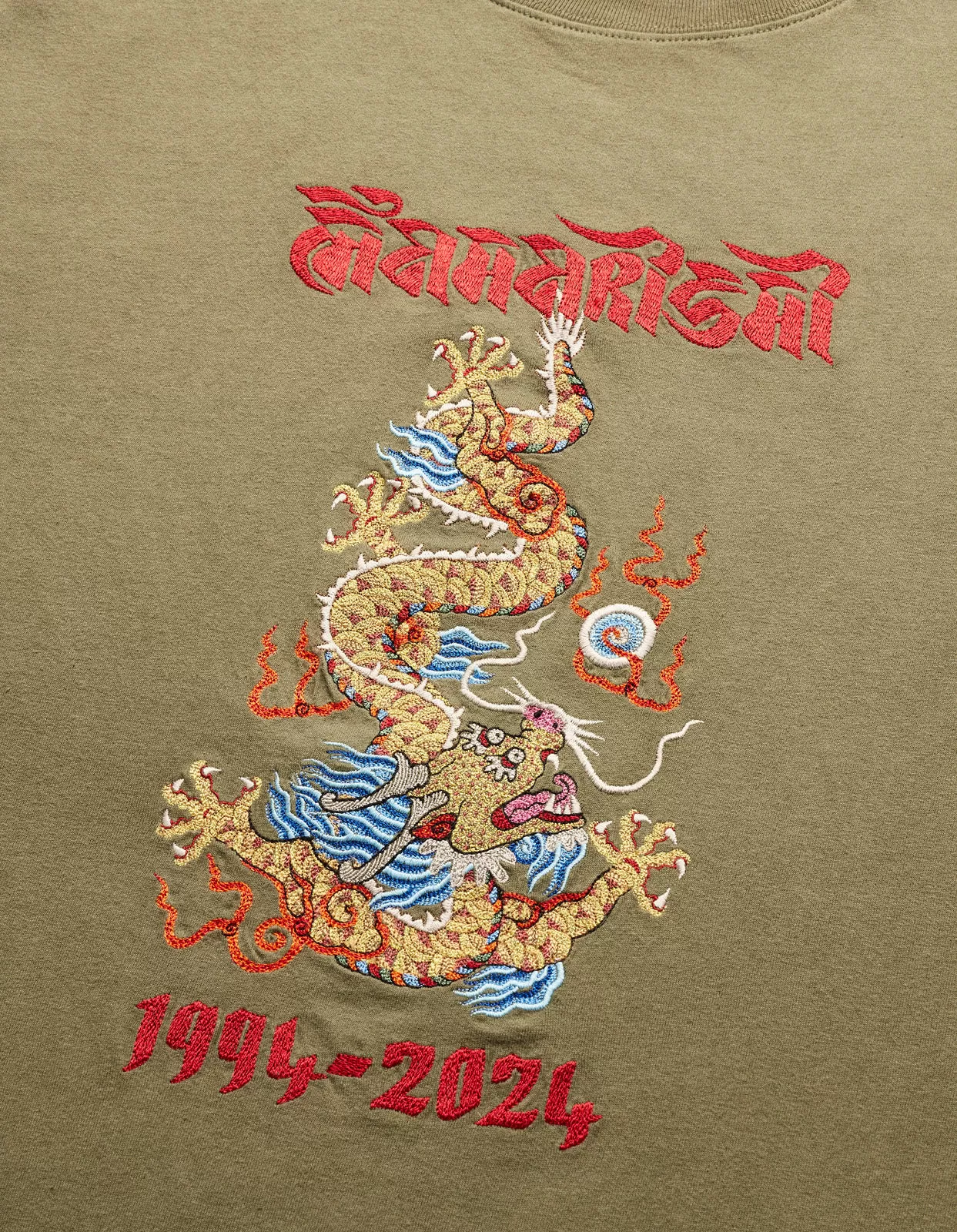 5017 Descending Dragon T-Shirt Olive