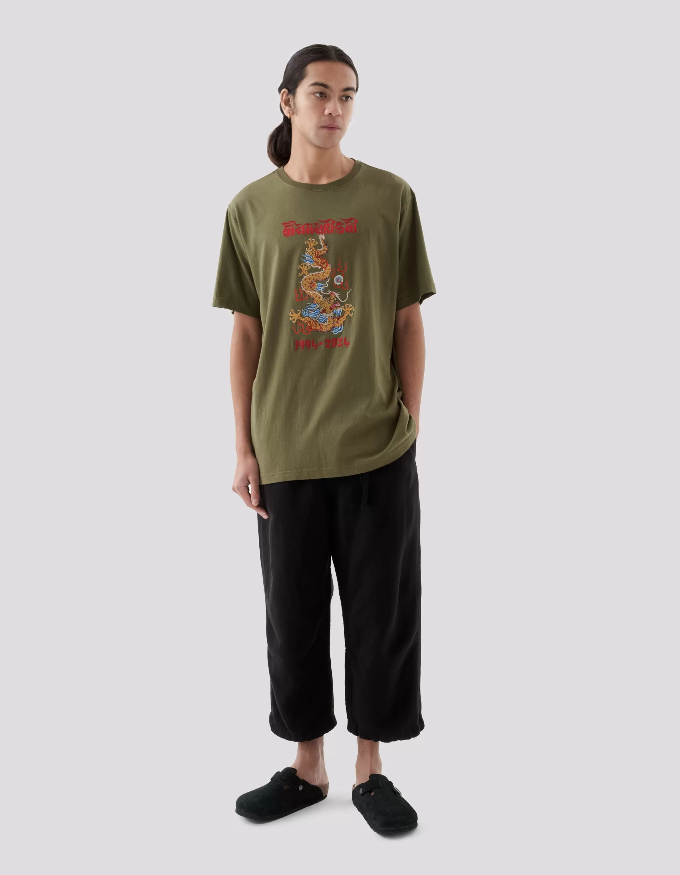 5017 Descending Dragon T-Shirt Olive