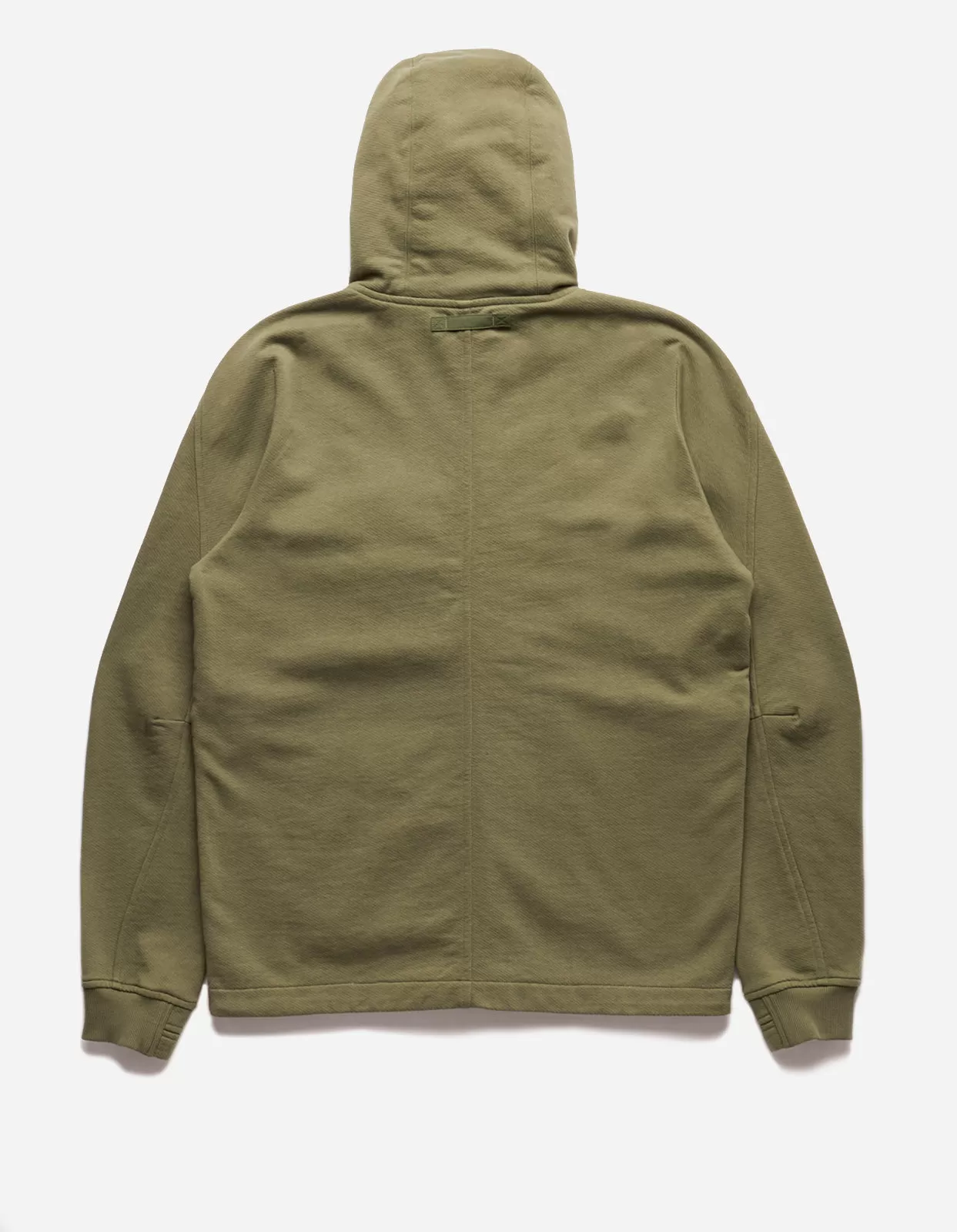 5043 Asym Articulated Hooded Sweat Olive OG-107F