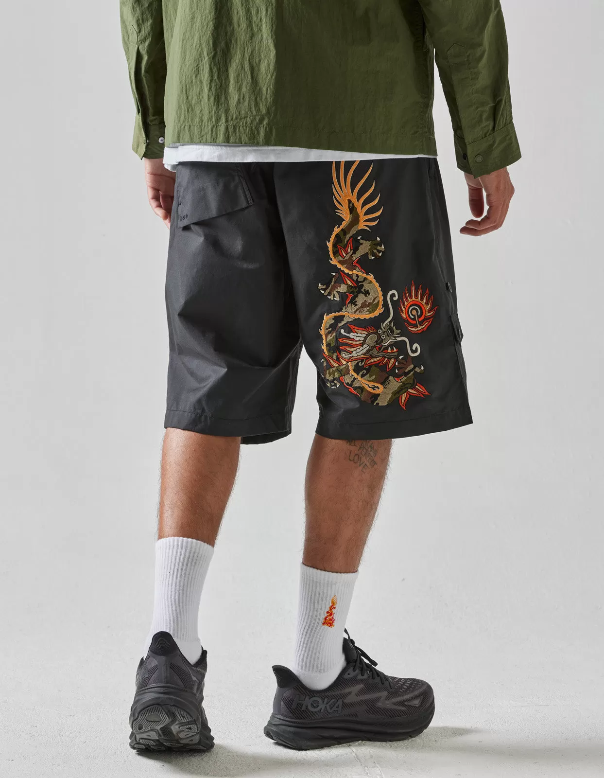 5070 Original Dragon Loose Snoshorts Black