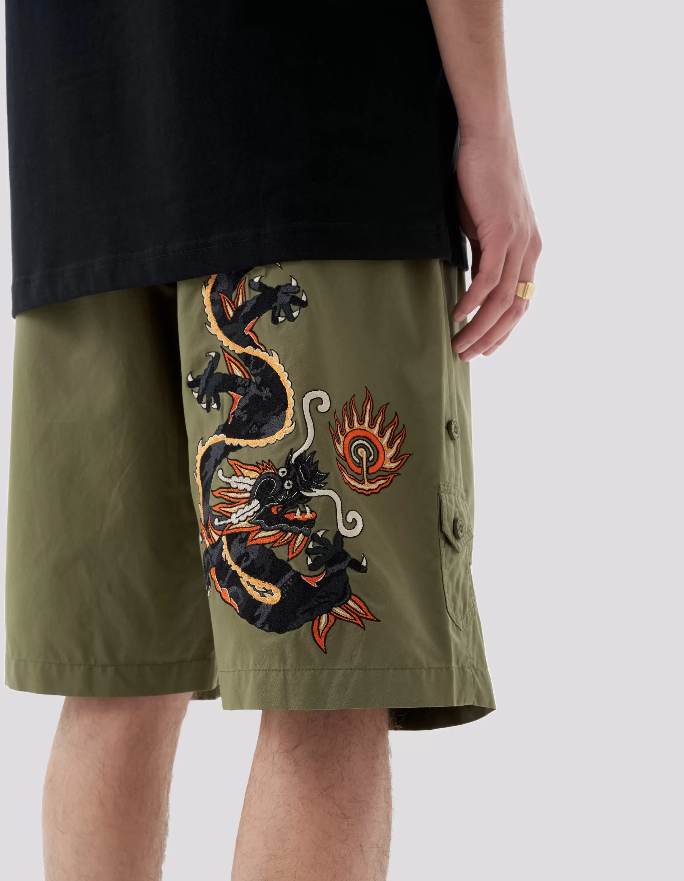 5070 Original Dragon Loose Snoshorts Olive