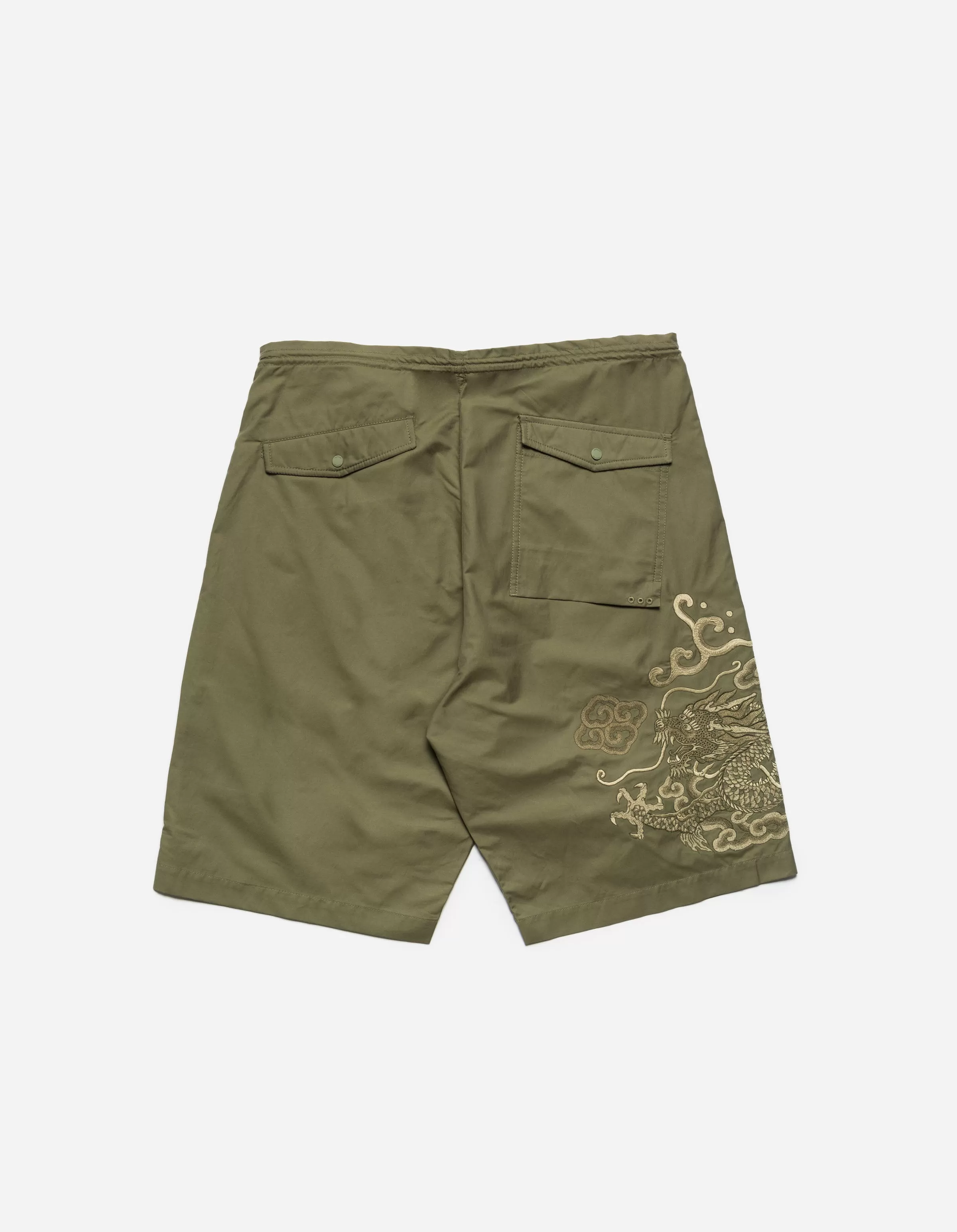 5128 Cloud Dragon Embroidered Snoshorts Olive OG-107F