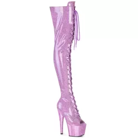 7 Inch Heel ADORE-3021GP Lilac Glitter