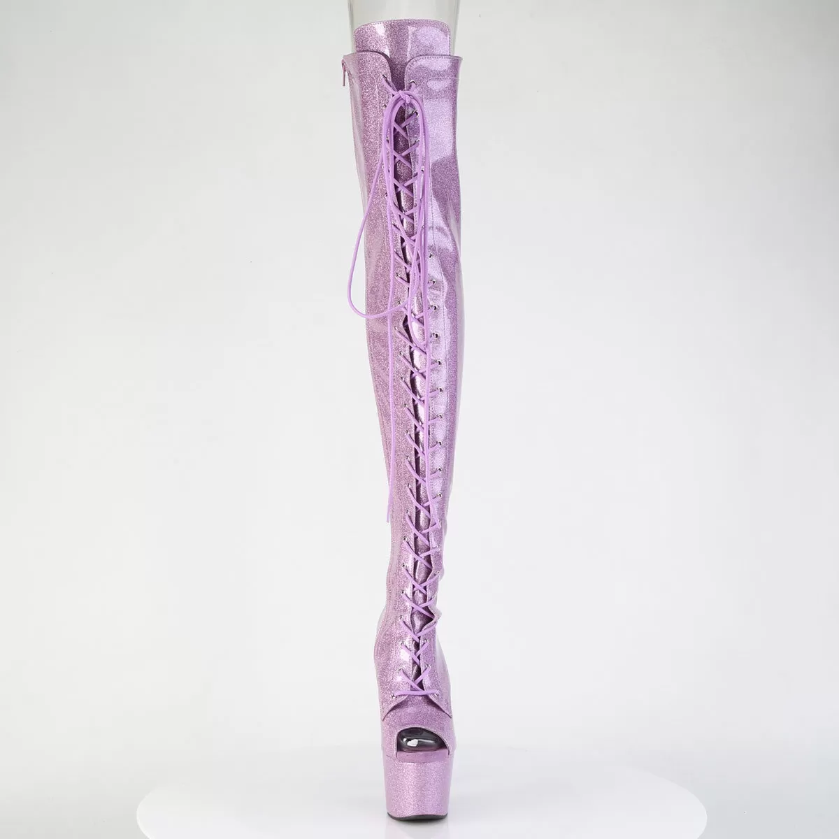 7 Inch Heel ADORE-3021GP Lilac Glitter