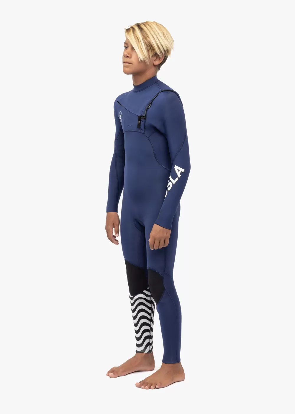 7 Seas Boys 3-2 Full Chest Zip Wetsuit