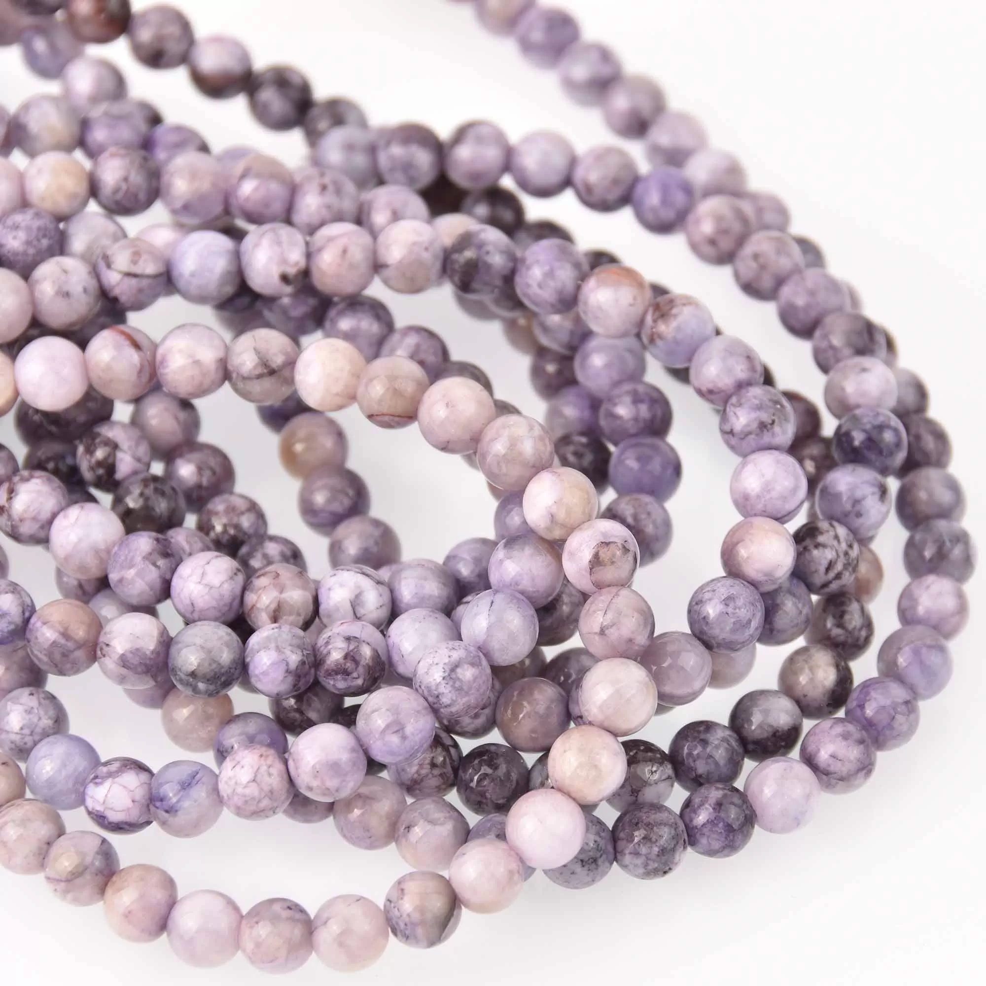 8mm Round Purple Jade Beads, smooth gemstone, gem0854