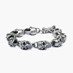 925 STERLING SILVER SKULL BRACELET