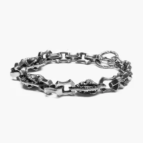 925 STERLING SILVER SKULL BRACELET