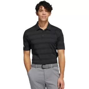 Adidas Two-Color Striped Polo Shirt - Black