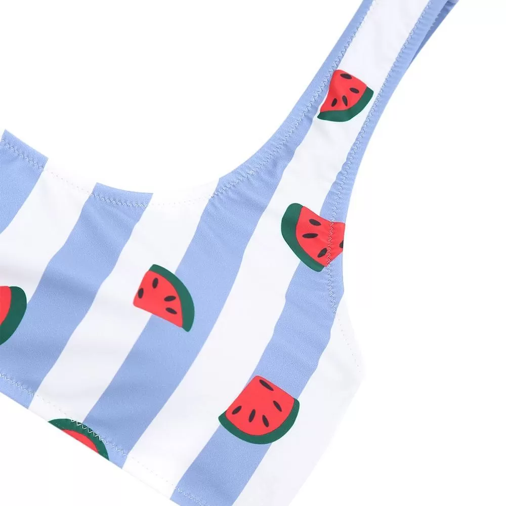 Adorable Watermelon Striped Bikini Set