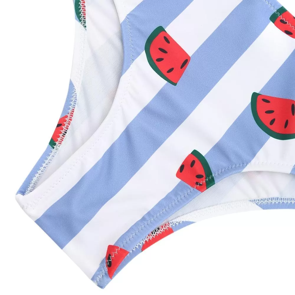 Adorable Watermelon Striped Bikini Set