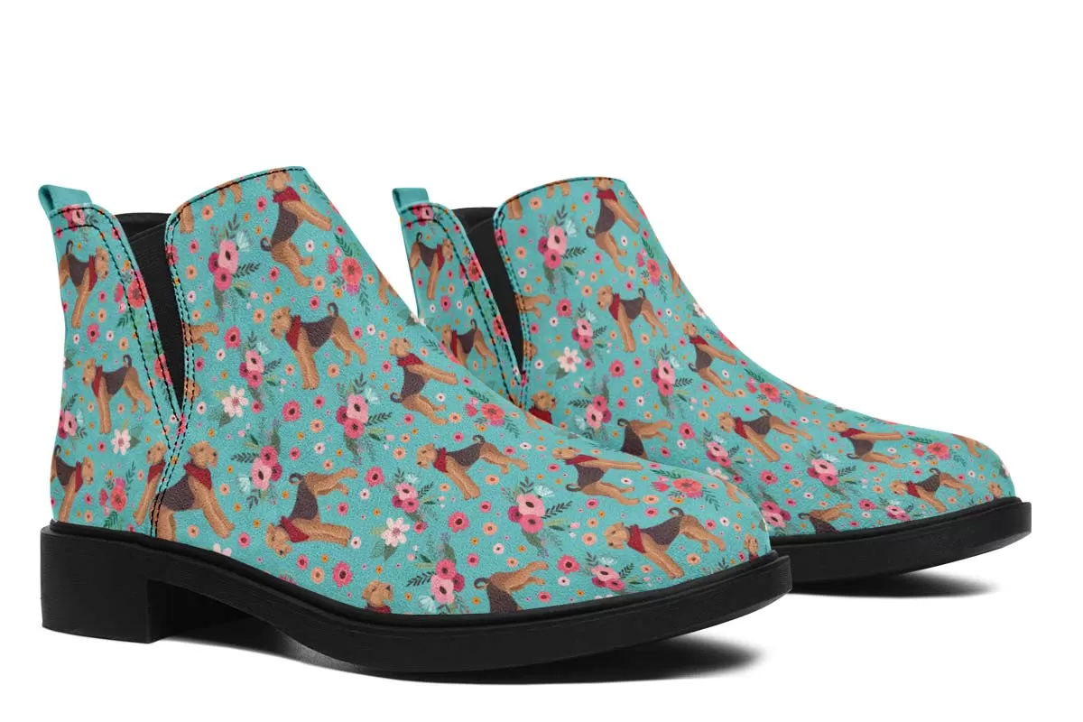 Airedale Terrier Flower Neat Vibe Boots