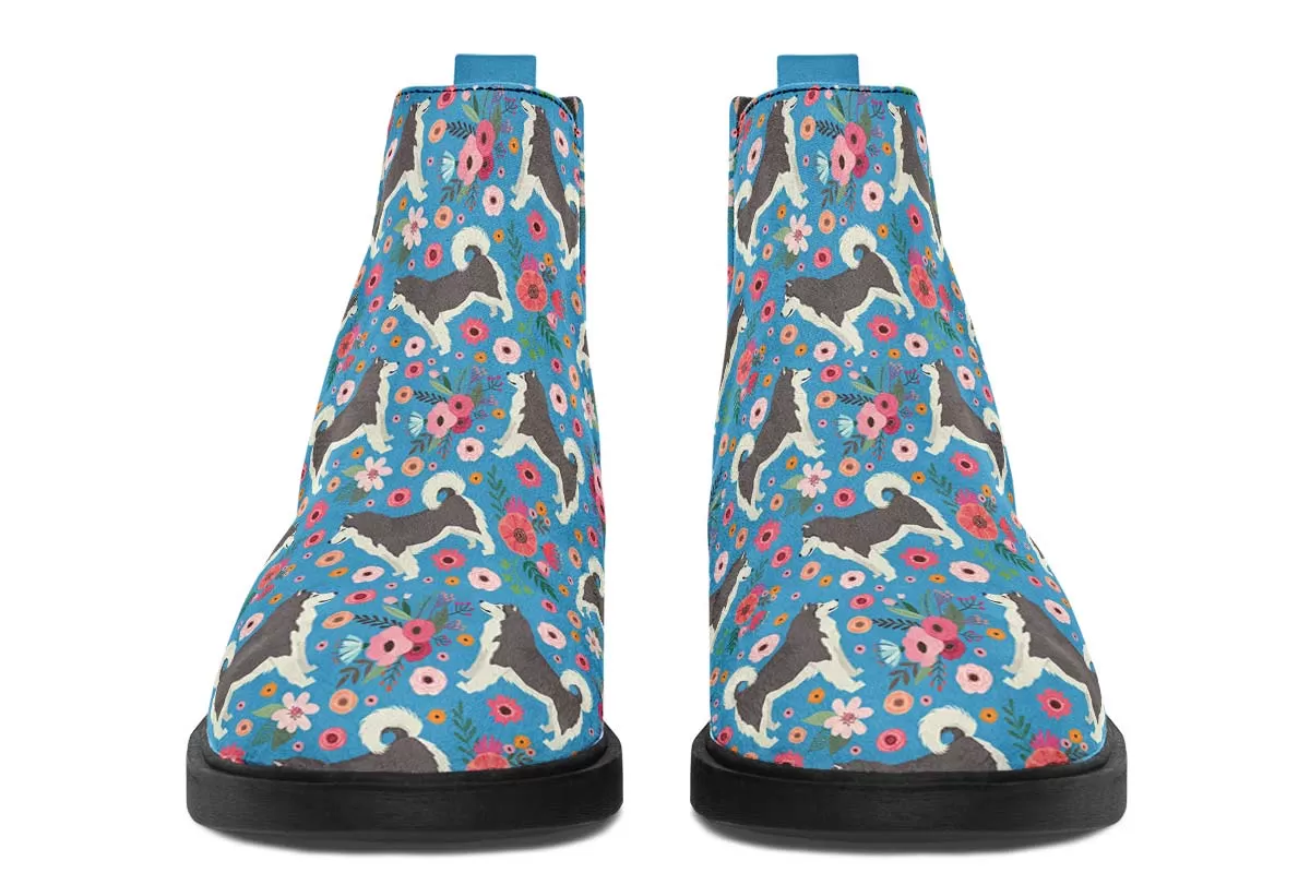 Alaskan Malamute Flower Neat Vibe Boots