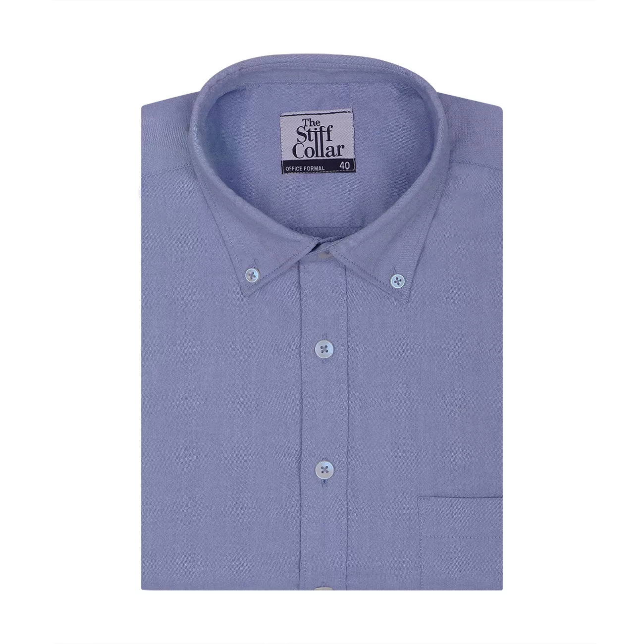 American Blue Oxford Button Down Cotton Shirt