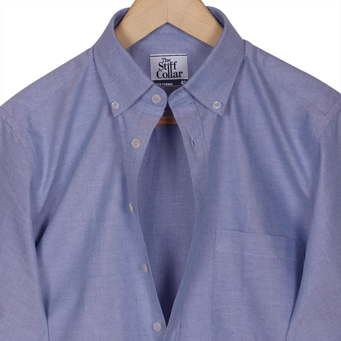 American Blue Oxford Button Down Cotton Shirt