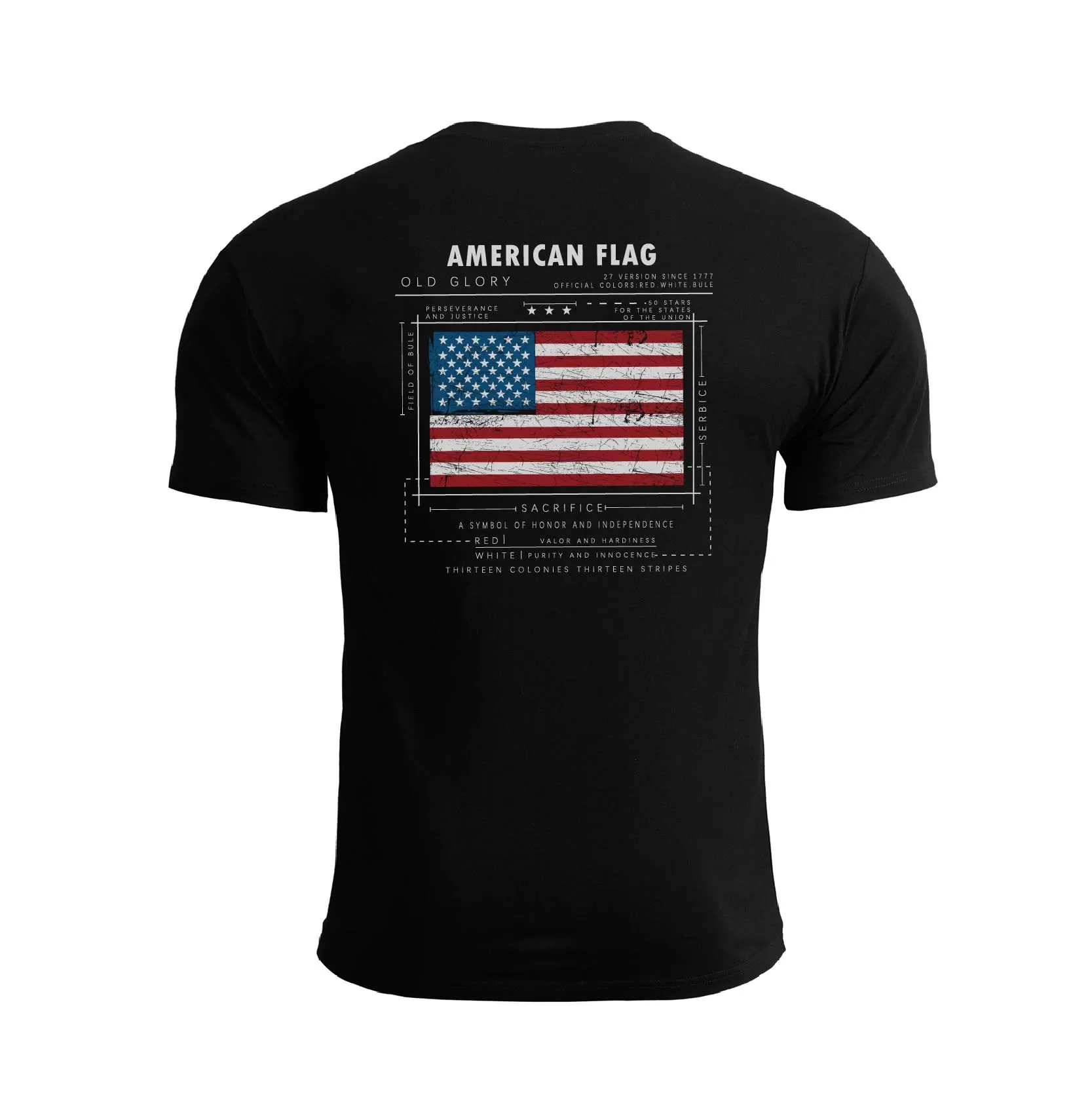 AMERICAN FLAG GRAPHIC TEE