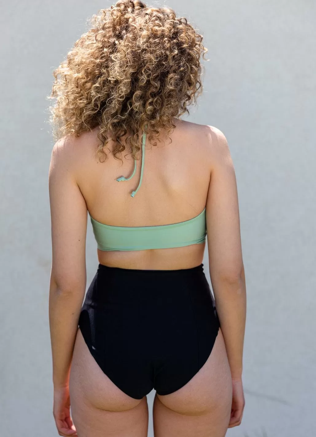 Anna - Reversible Bikini  Green & Black