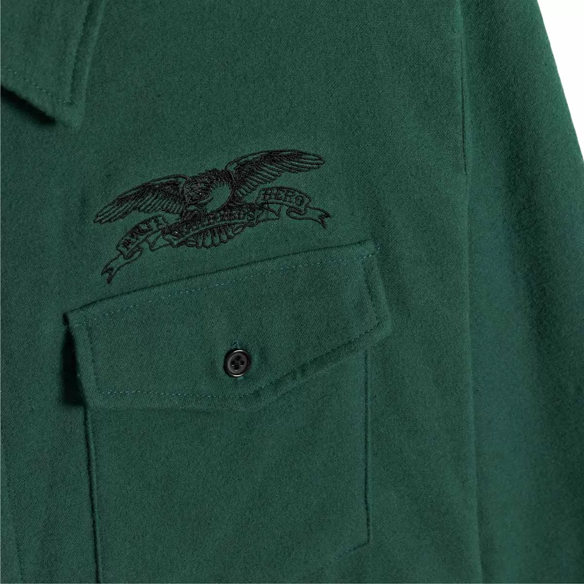 Anti Hero - Basic Eagle Flannel Dark Green