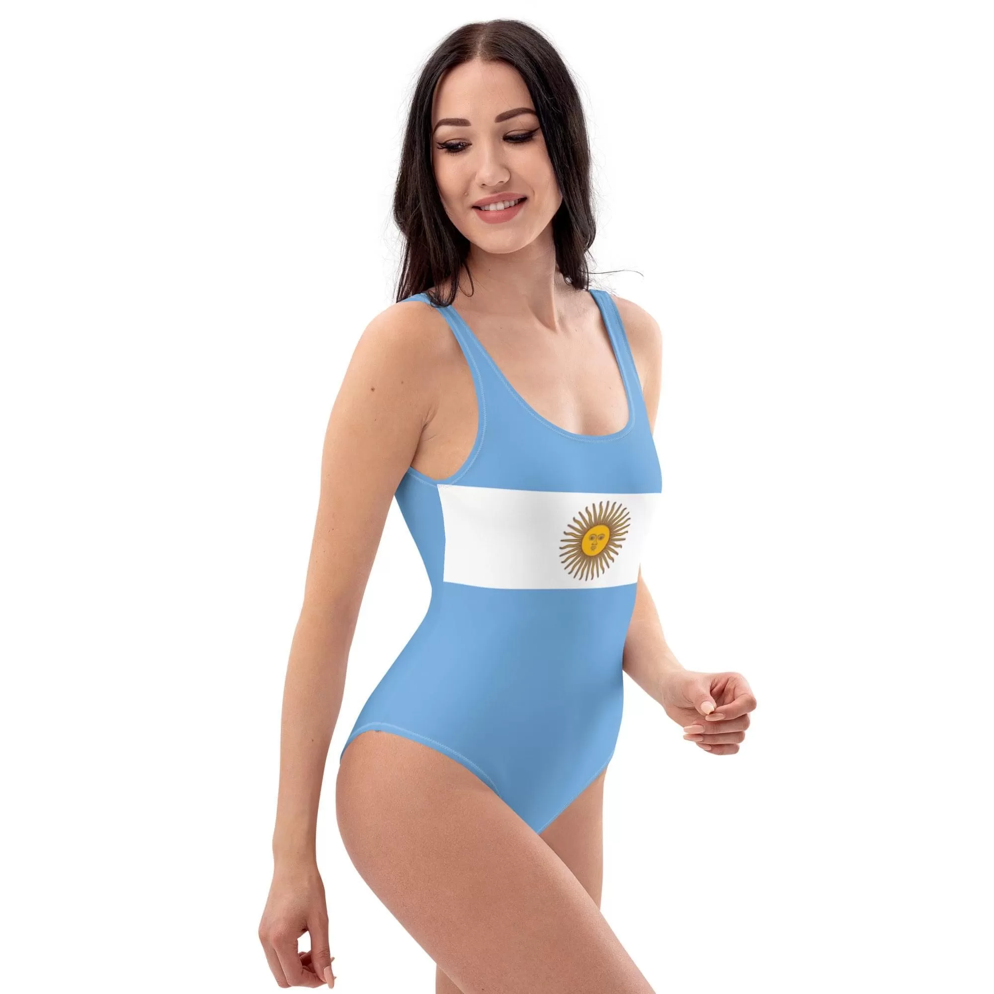 Argentina Flag Swimwear / One-Piece Swimsuit For Patriots