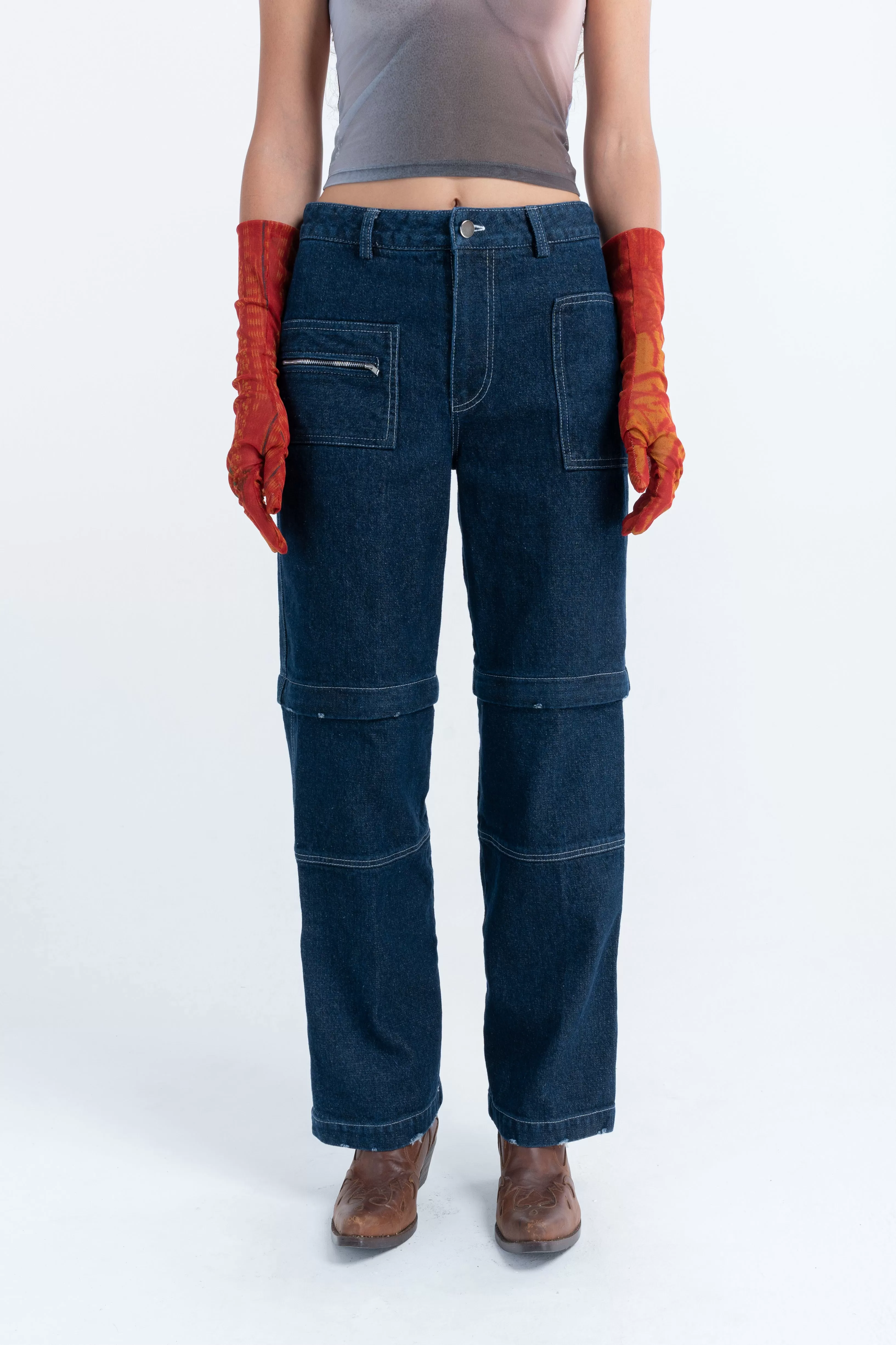 Arthur Apparel - Duo Zip Pant - Denim