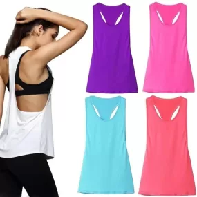 B-ACTIVE OPEN BACK T-BACK TANK TOP