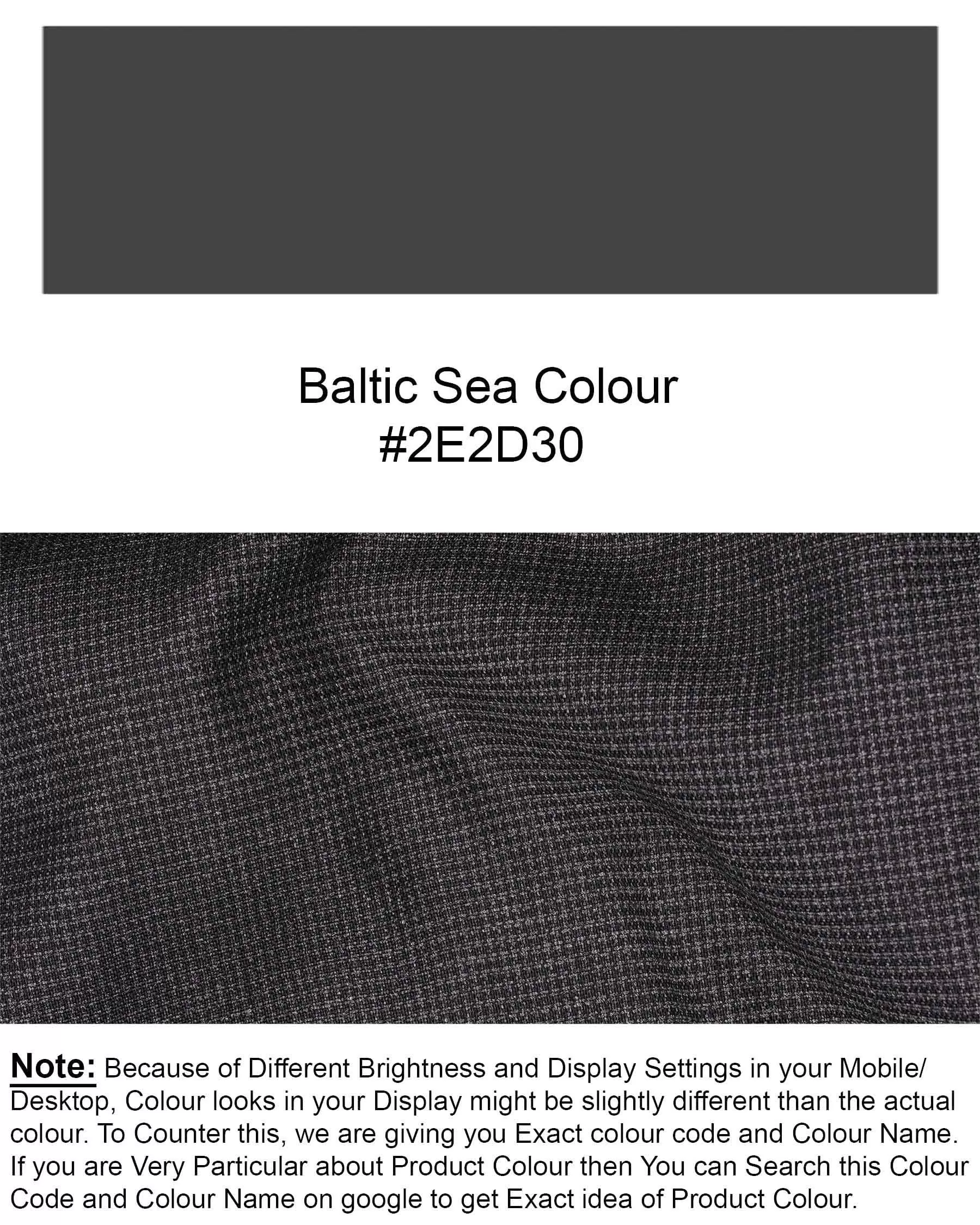 Baltic Sea Grey Textured Blazer